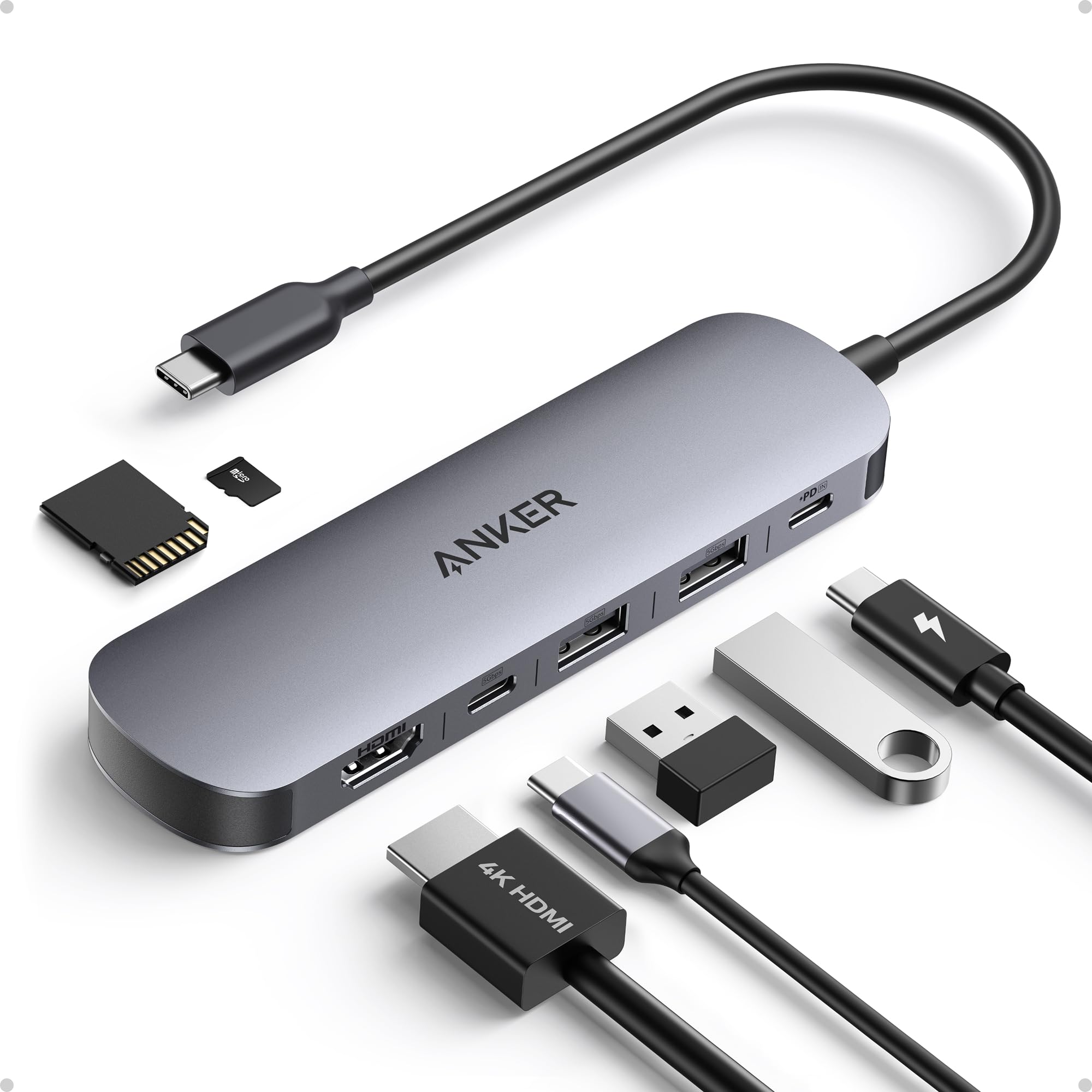 7-in-1 USB-C Hub 4K HDMI PD 85W