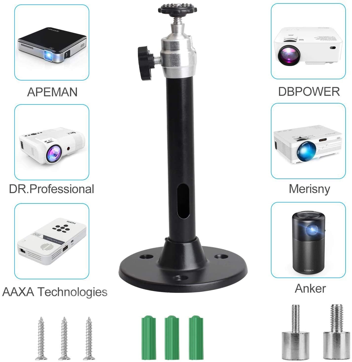 Mini Projector Ceiling Mount Stand 175mm