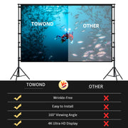 TOWOND Projector Screen and Stand