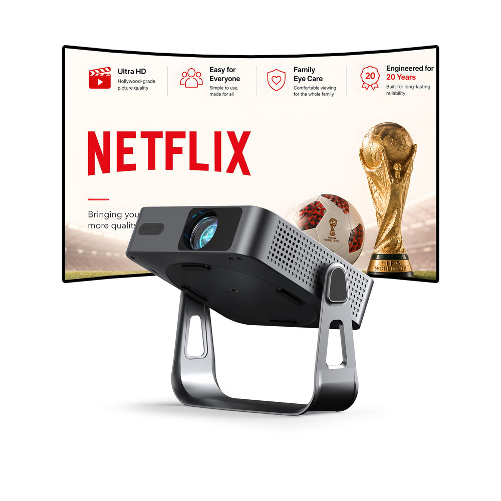 Smart Mini Projector 1080P WiFi Bluetooth