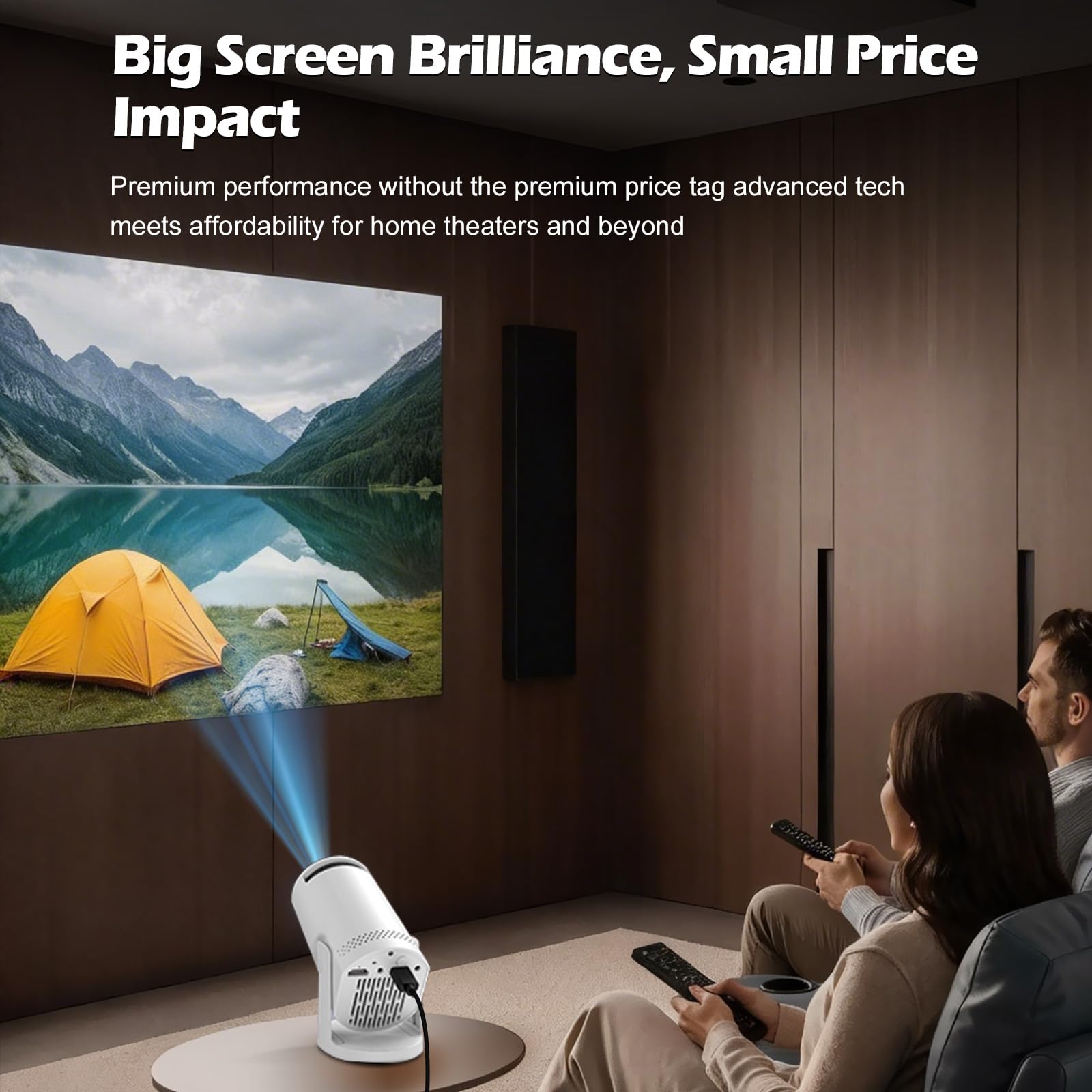 Mini Projector 1080P 4K Support