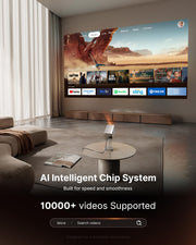 Mini Projector 1080P WiFi Bluetooth 4K Support