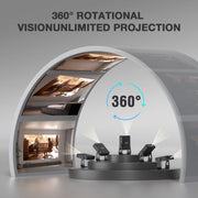 Mini Smart Projector 1080P WiFi Bluetooth 4K Support