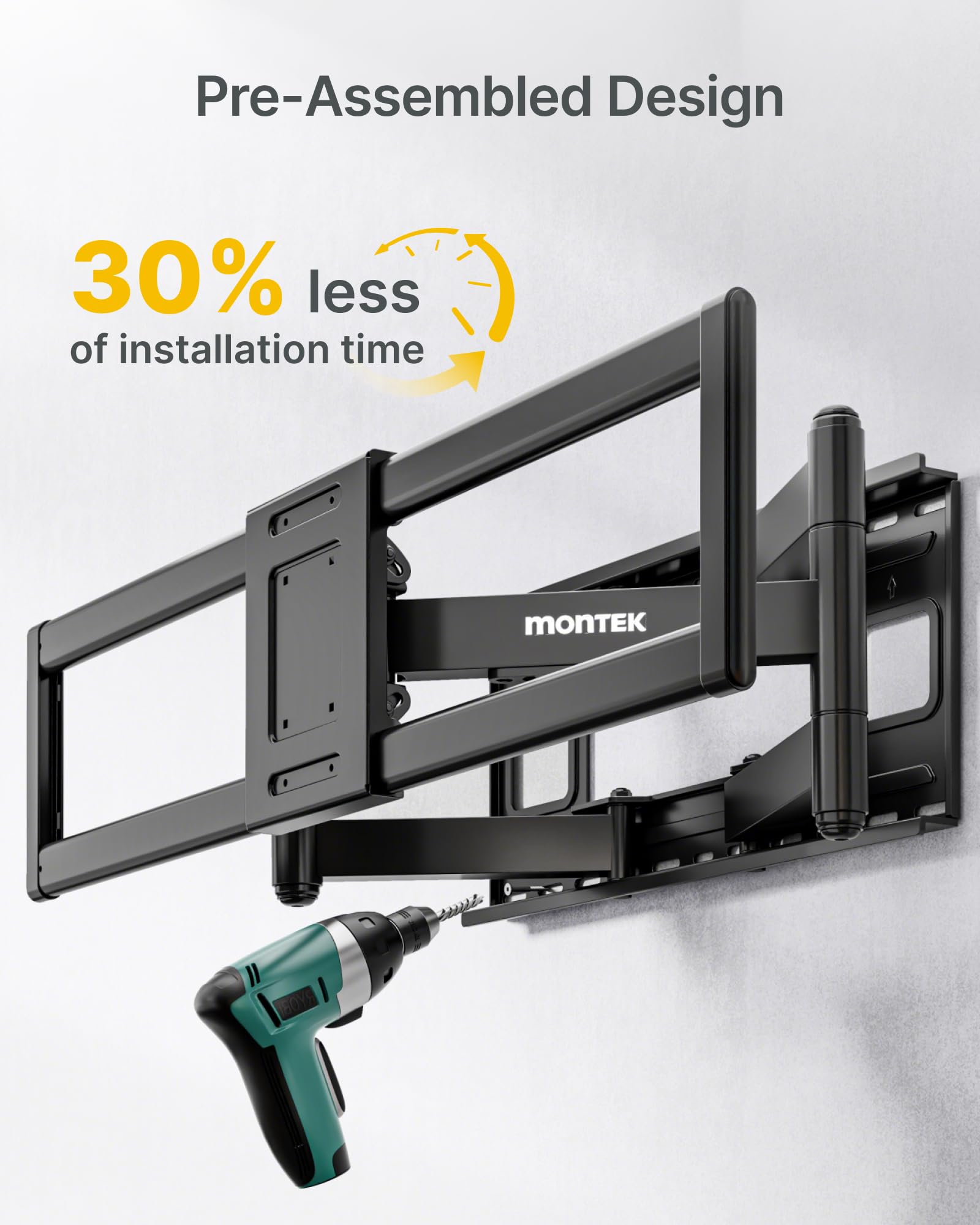 XXL Full Motion TV Wall Mount 60–120 Inch