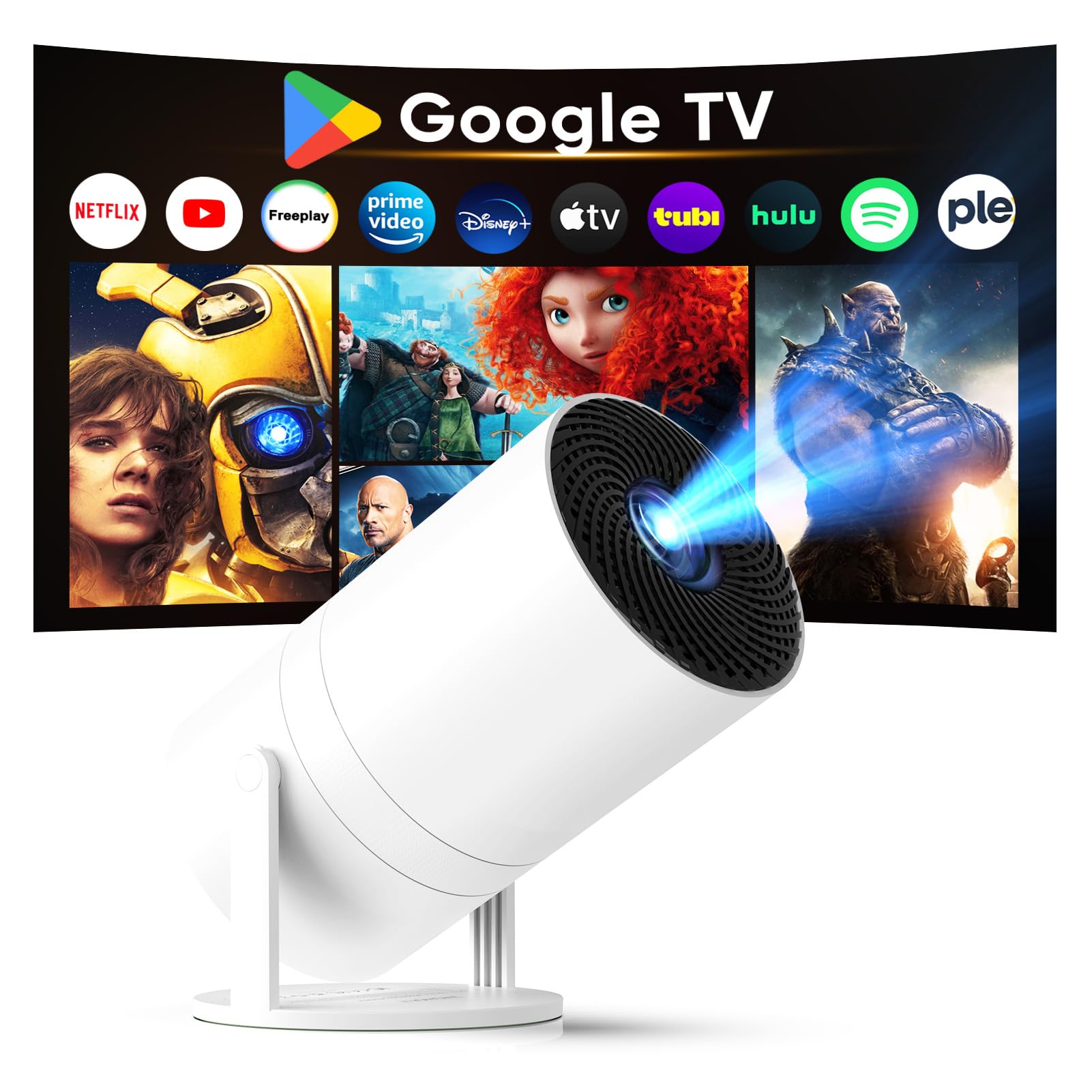 Mini Projector WiFi Bluetooth 1080P HD