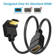 90° HDMI Extension Cable Male to Female