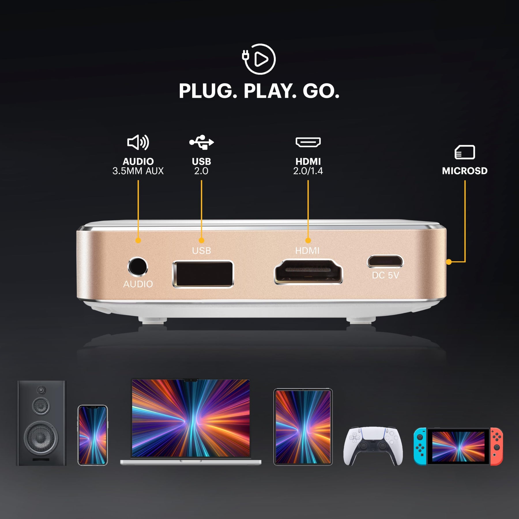 Pocket Mini Projector 1080P DLP