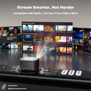 4K Smart Projector WiFi Bluetooth Auto Focus
