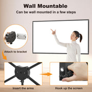 Outdoor Projector Screen with Stand 4K 16:9
