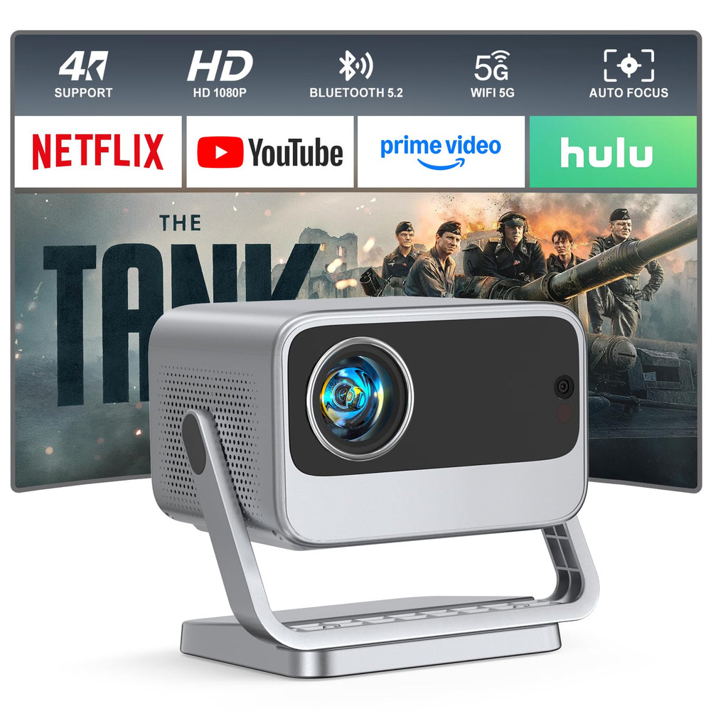 Mini Smart Projector 4K WiFi Bluetooth