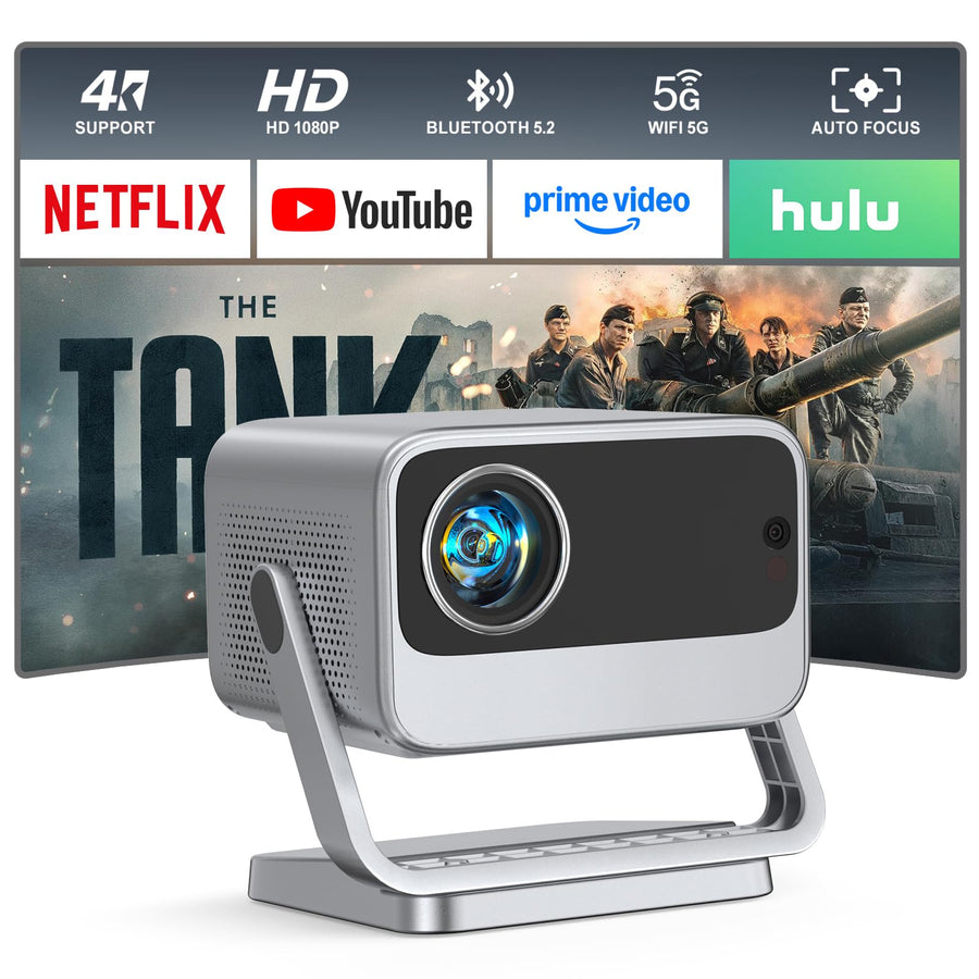 Mini Smart Projector 4K WiFi Bluetooth