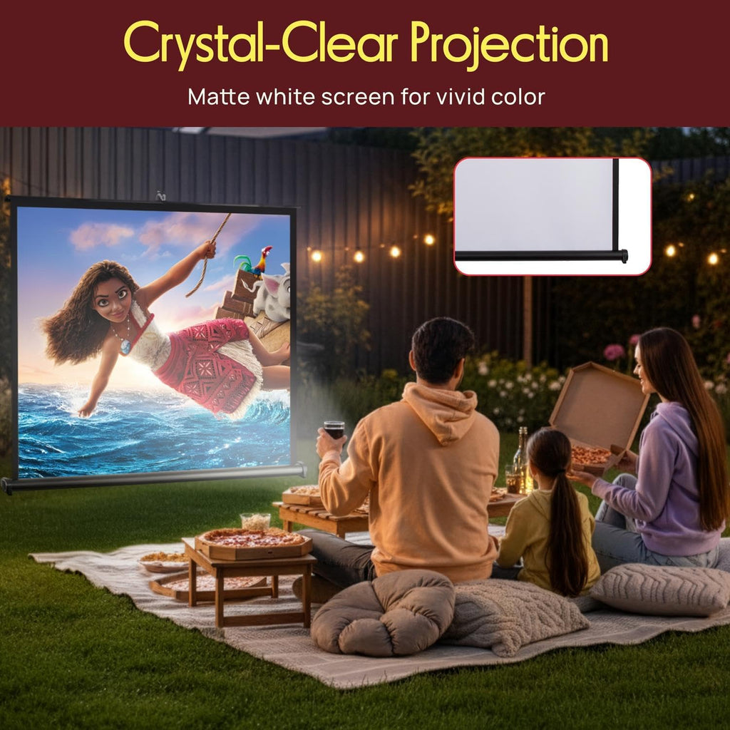100 Inch Manual Pull Down Projector Screen