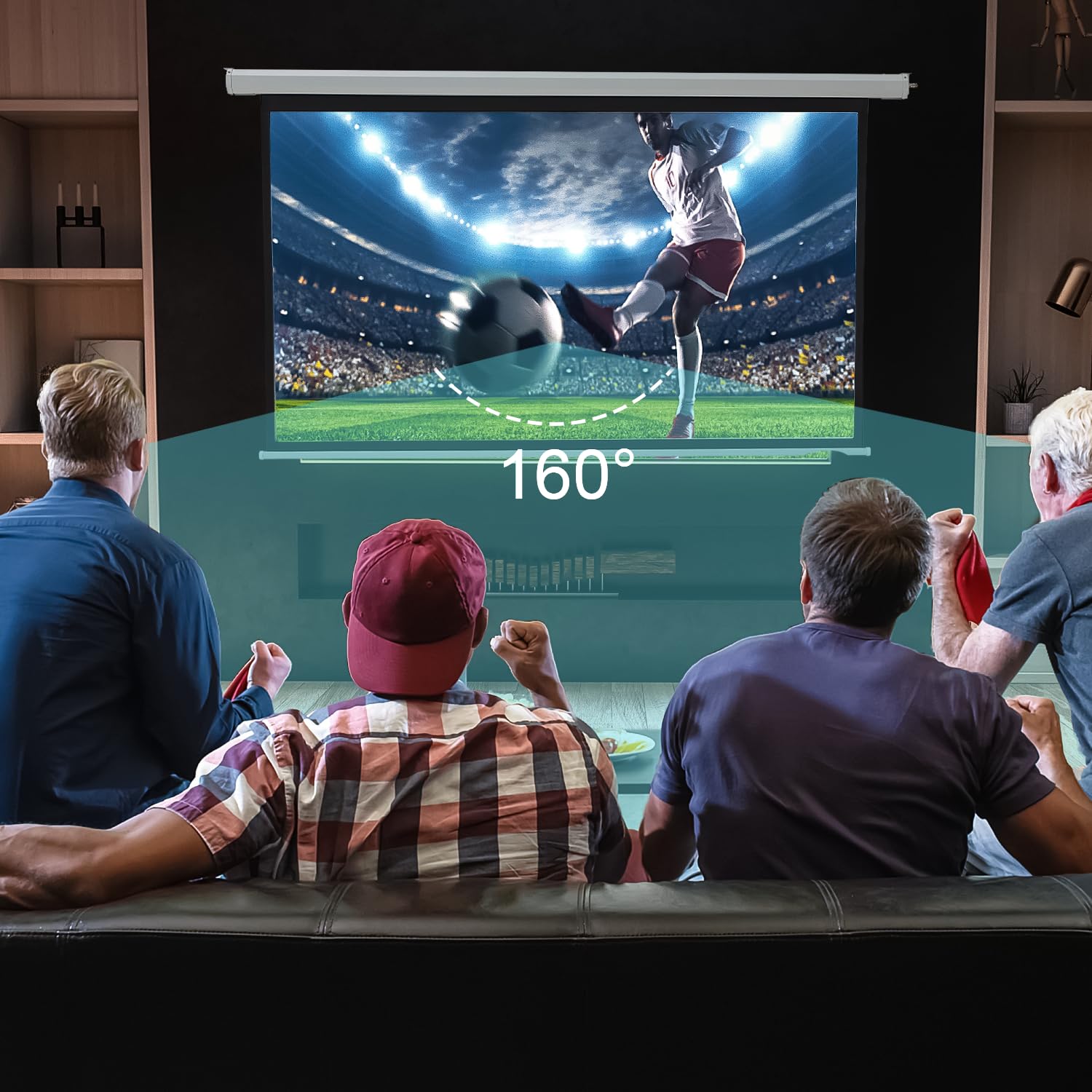 Motorized Projector Screen 4K HD Electric Screen