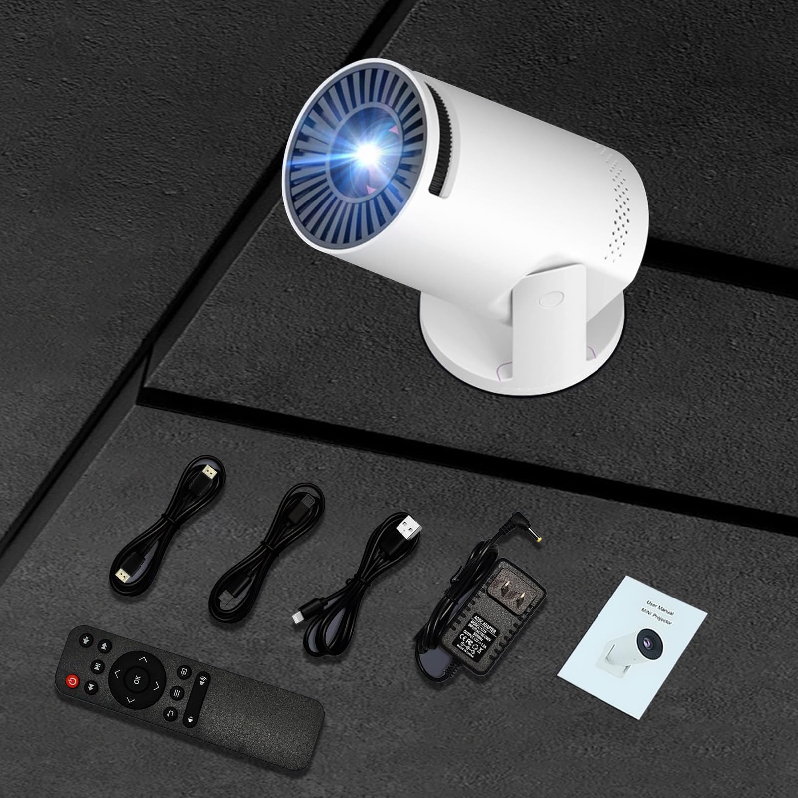 Mini Projector 1080P 4K Support
