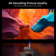 4K Smart Projector 2000 ANSI WiFi Bluetooth