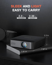 Mini Projector 1080P WiFi Bluetooth 4K Support
