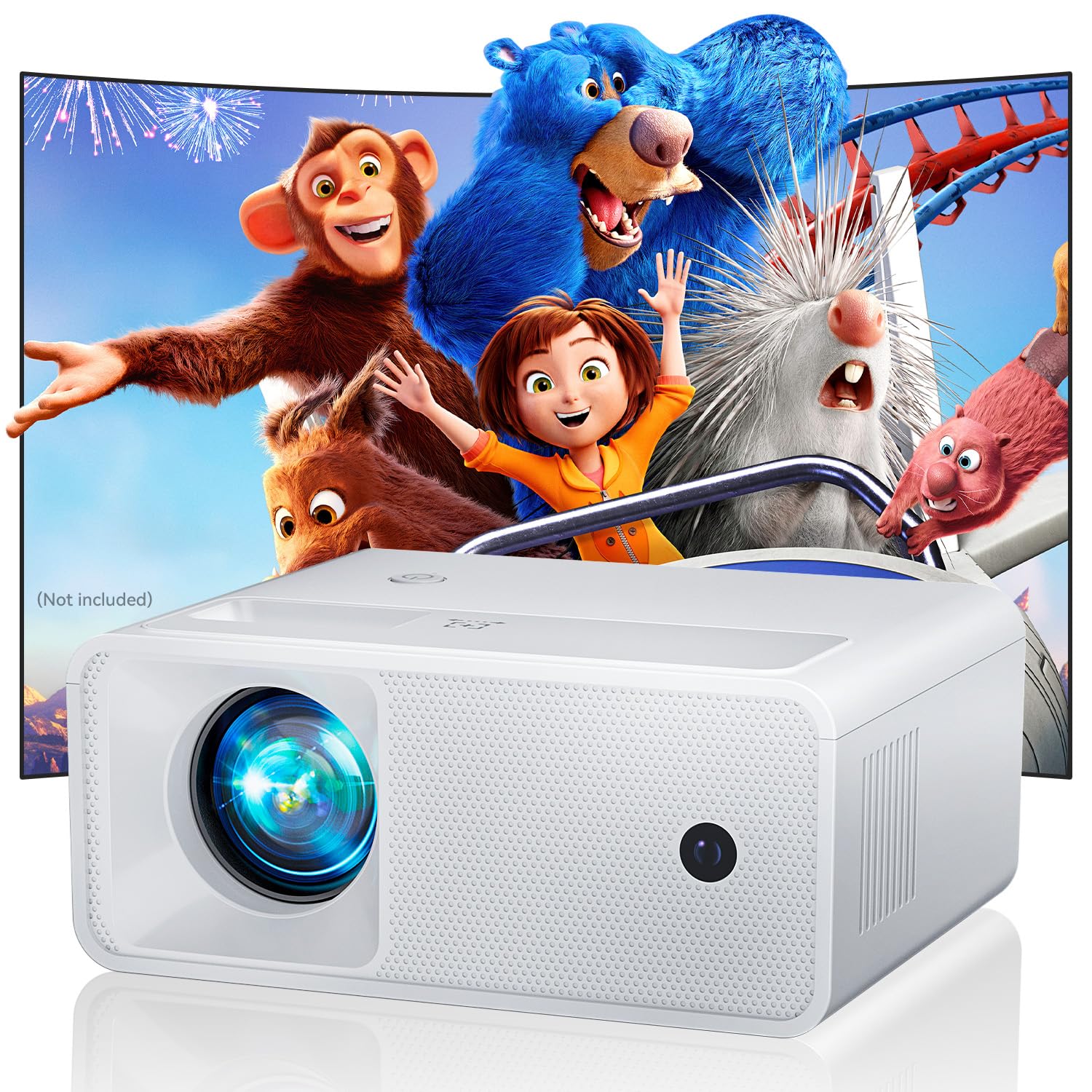 CiBest Video Mini Projector, Small Movie Projector