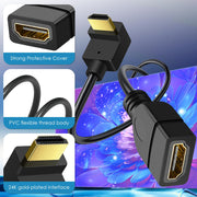 90° HDMI Extension Cable Male to Female