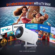 Mini Projector WiFi Bluetooth 1080P HD