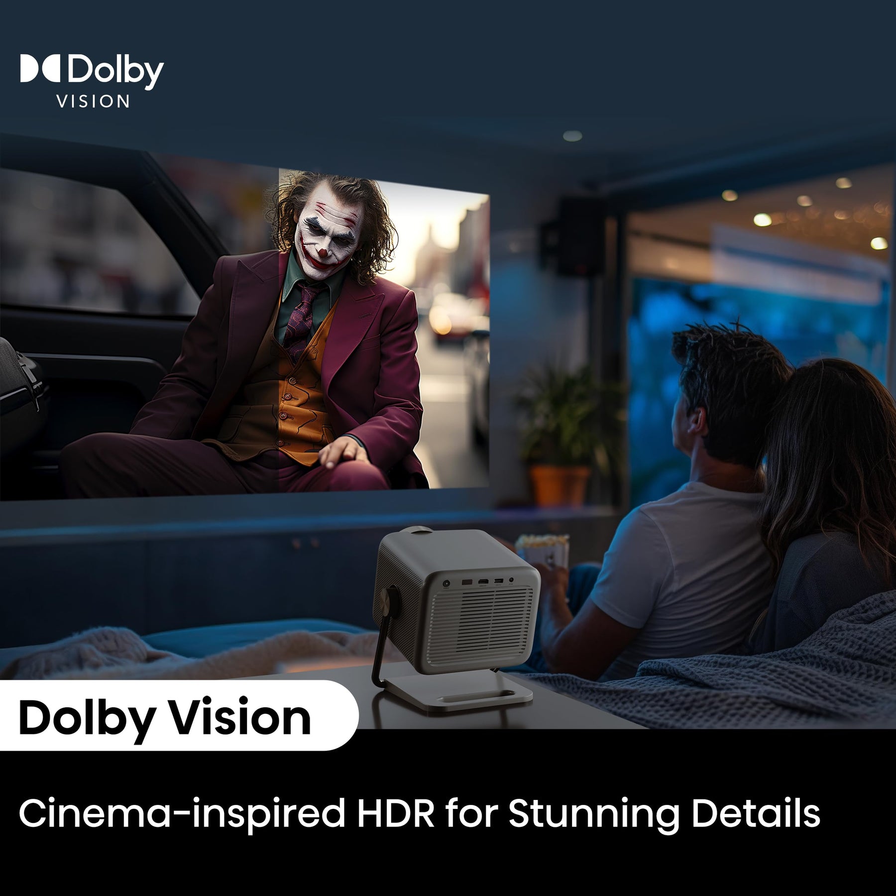 4K Triple Laser Smart Projector 1300 Lumens