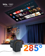 Smart Projector 1080P 4K WiFi Bluetooth