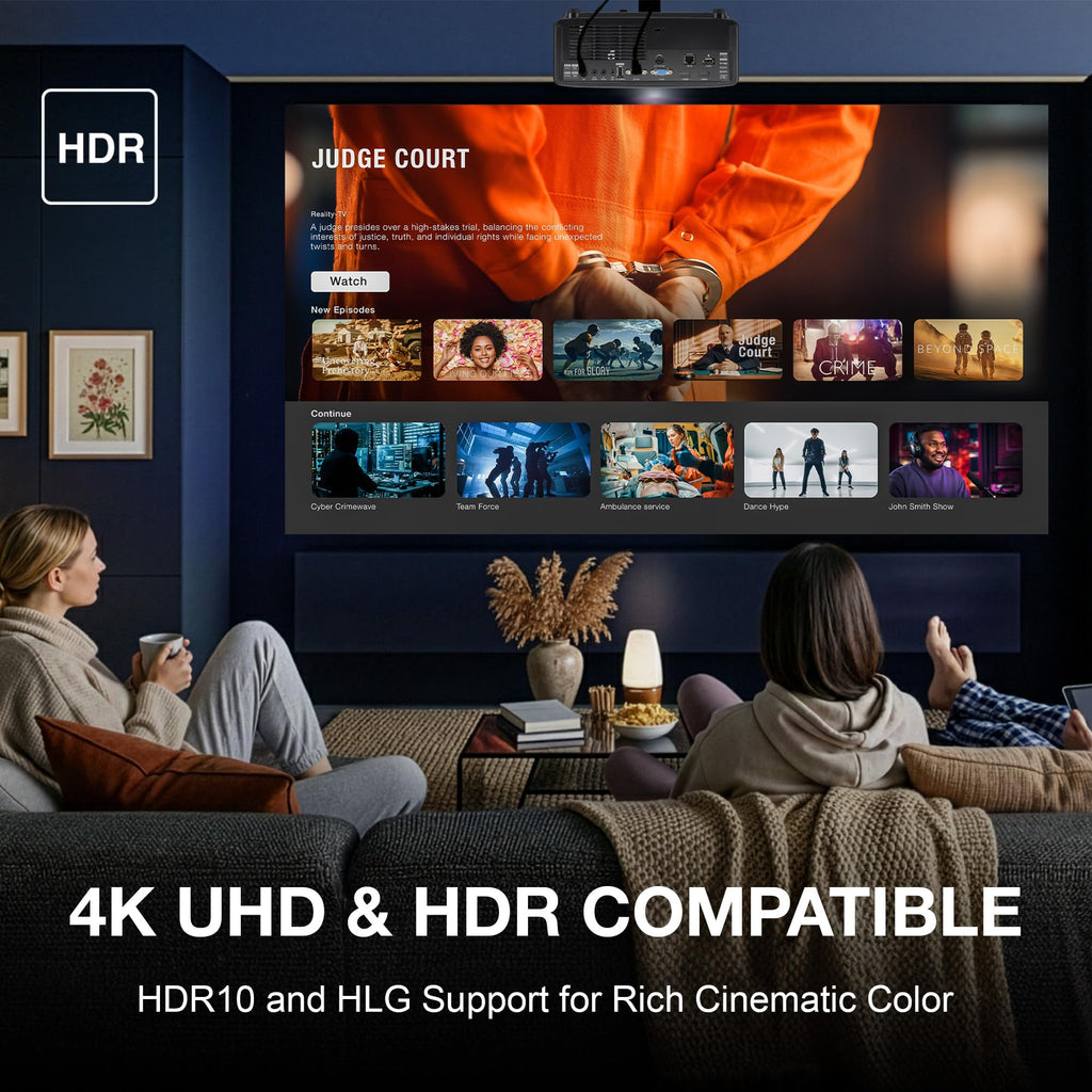 1080P Laser Projector 4200 Lumens Short Throw