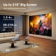 Mini Smart Projector 1080P WiFi Bluetooth