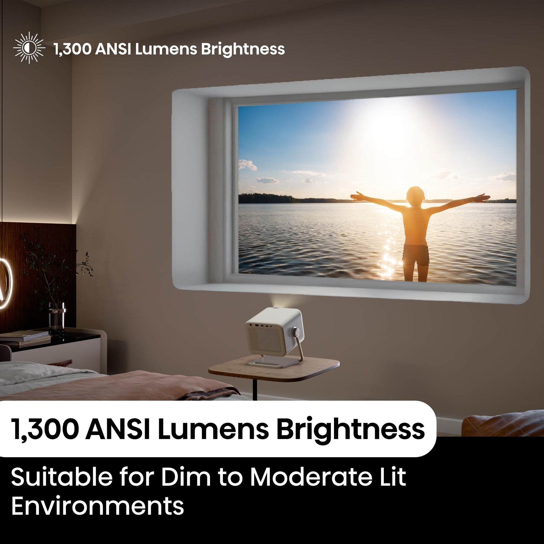 4K Triple Laser Smart Projector 1300 Lumens