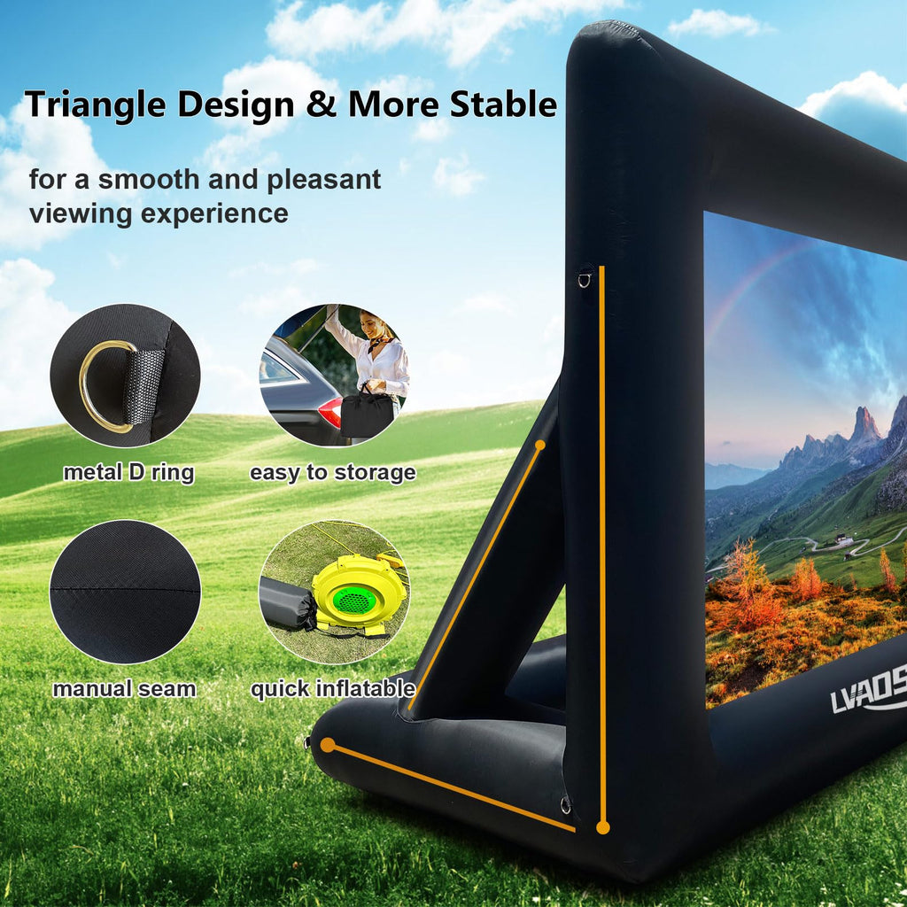 Inflatable Outdoor Projector Screen Front & Rear Projection