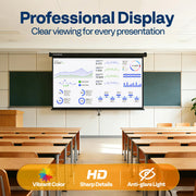 Manual Pull Down Projector Screen 72–120 Inch