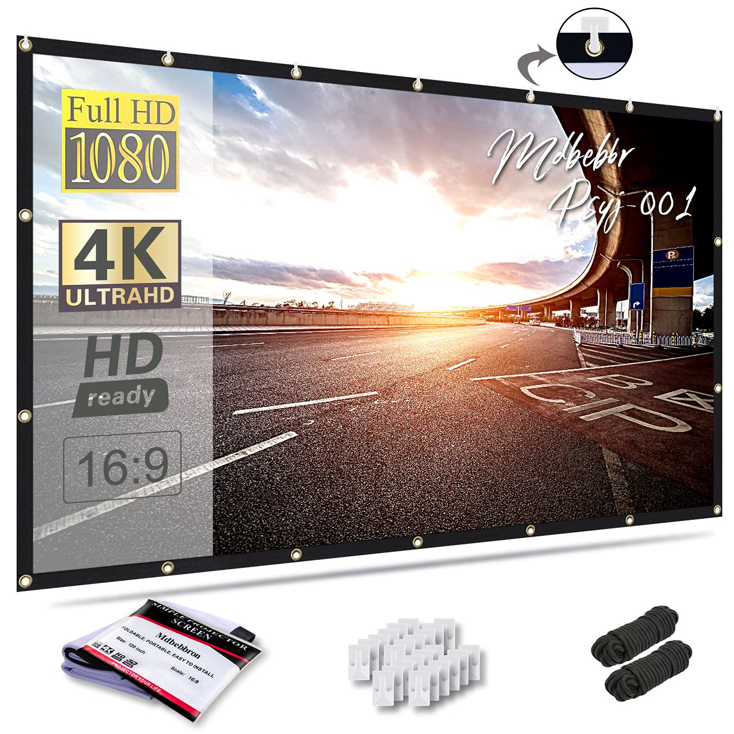 120 Inch Foldable Projector Screen 16:9