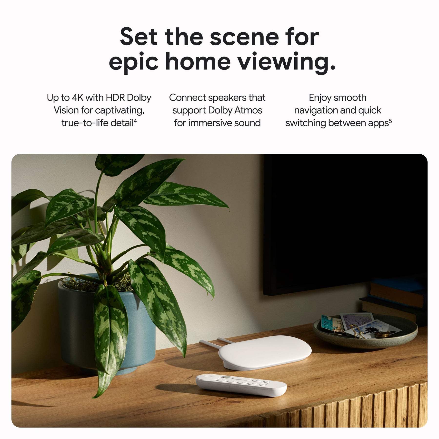 4K Google TV Streaming Device 32GB Storage
