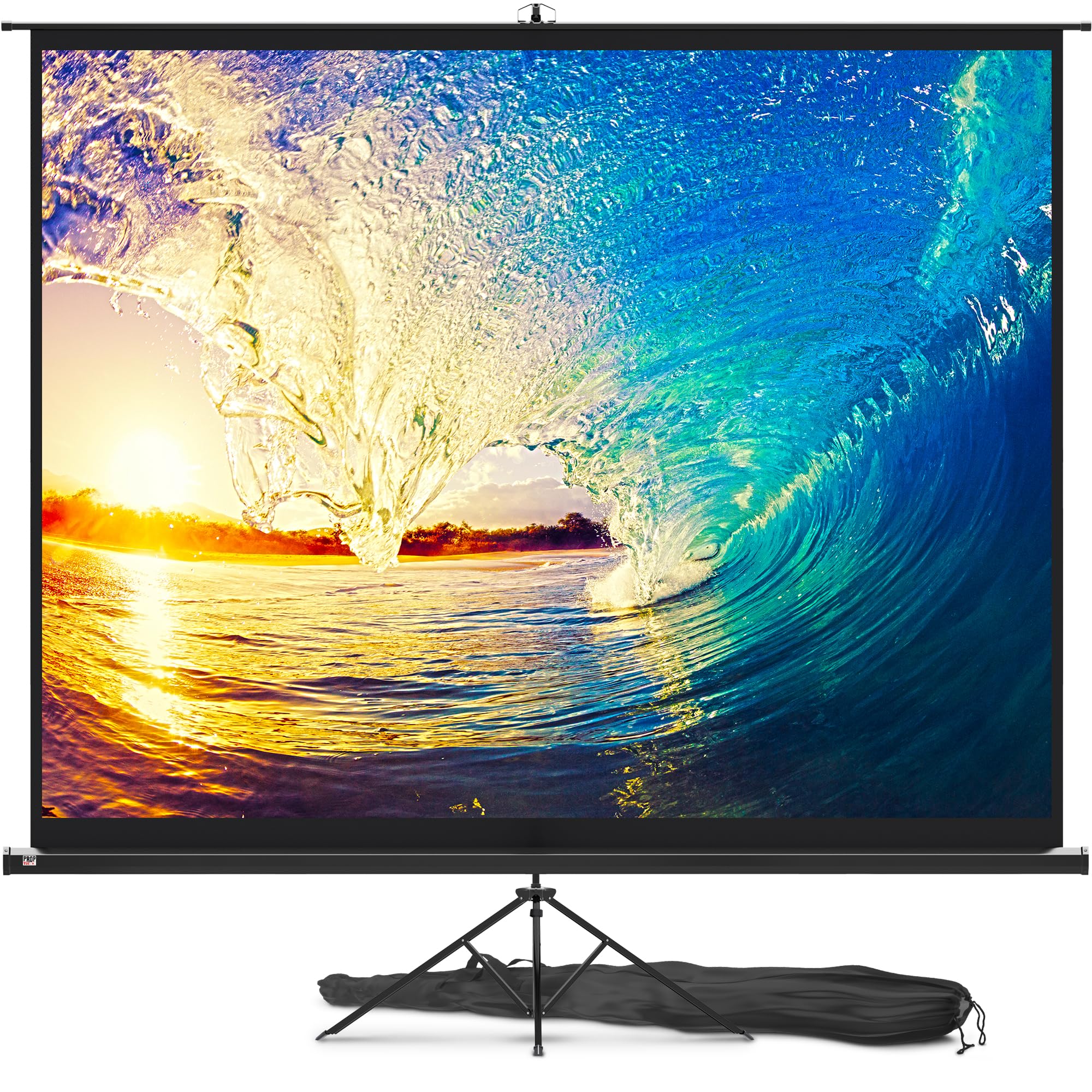 100 Inch Projector Screen with Stand 4:3 HD